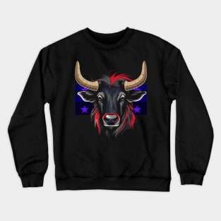 Patriotic Wildebeest Crewneck Sweatshirt